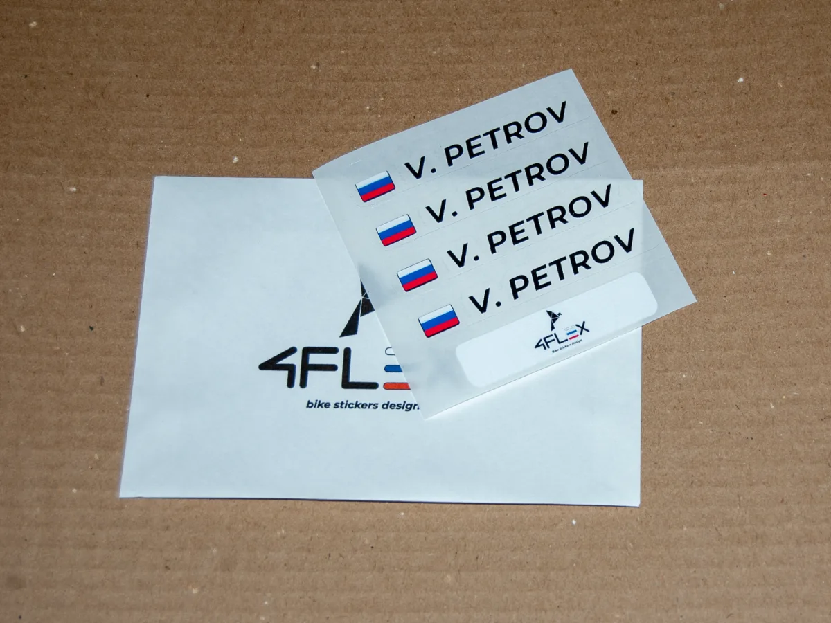 Комплект из четырёх наклеек в конверте 4FLEX
